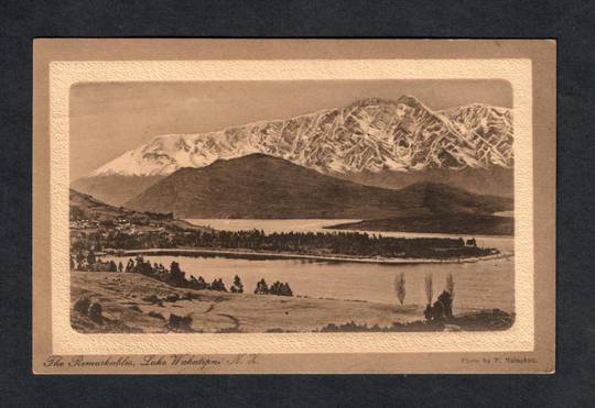 Sepia Postcard of The Remarkables Lake Wakatipu. - 49464 - Postcard