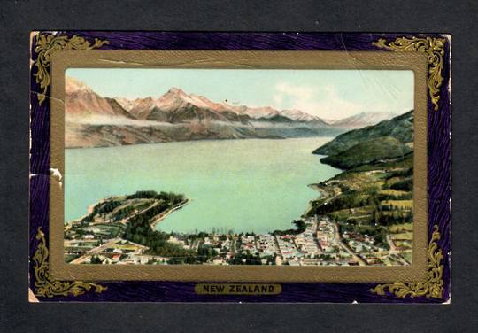 Coloured postcard of Queenstown. Damage down left. - 49488 - Postcard