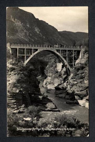 Real Photograph by Radcliffe of Bridge over Arthur River Queenstown. - 49492 - Postcard