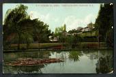 Coloured postcard of the Gardens Oamaru. - 49507 - Postcard