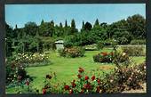 Coloured postcard of Rose Gardens Victoria Park Waimate. - 49513 - Postcard