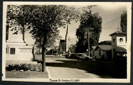 OAMARU Thames Street. Real Photograph by A B Hurst & Son. #5550 - 49528 - Postcard