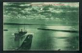Postcard by Muir & Moodie of Oamaru Harbour by Moonlight. - 49529 - Postcard