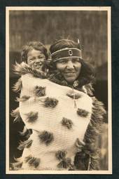 Real Photograph of Maori Woman and Child Rotorua. - 49573 - Postcard
