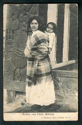 Postcard of Mother and Child Rotorua. Nice ROTORUA G class cancel1908. - 49580 - Postcard