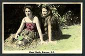 Tinted Real Photograph by N S Seaward of Maori Maids Rotorua. - 49596 - Postcard