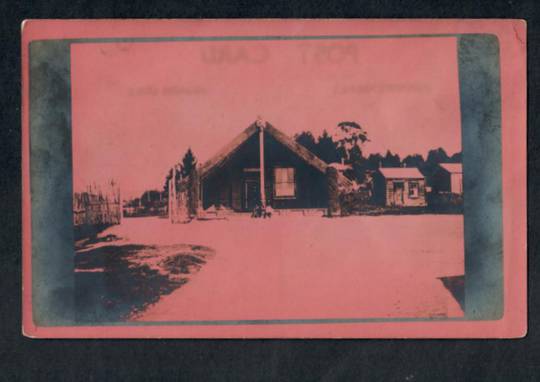 MAORI VILLAGE Postcard. Strong Red Tinge. - 49613 - Postcard