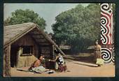 Coloured postcard of Feeding the Tohunga. - 49622 - Postcard