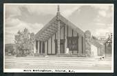Real Photograph by N S Seaward of Maori Meetinghouse Rotorua. - 49639 - Postcard