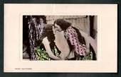 Early Coloured postcard of Maori Salutations. Postmark in the 00 decade. - 49652 - Postcard