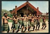 Coloured postcard of Maori Haka. - 49654 - Postcard