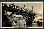 Real Photograph by A B Hurst & Son of Diving for Pennies Whaka. Adhesion on the reverse. - 49662 - Postcard