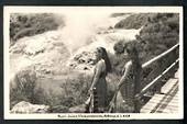 Real Photograph by A B Hurst & Son of Maori Guides Whakarewarewa. - 49672 - Postcard