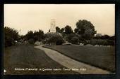 Real Photograph by Frank Duncan of Soldiers Memorial in Gardens Levin. - 49773 - Postcard