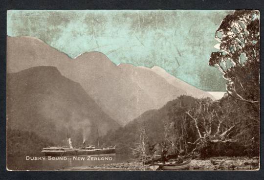 Early Undivided Tinted Real Photograph of Dusky Sound. - 49816 - Postcard
