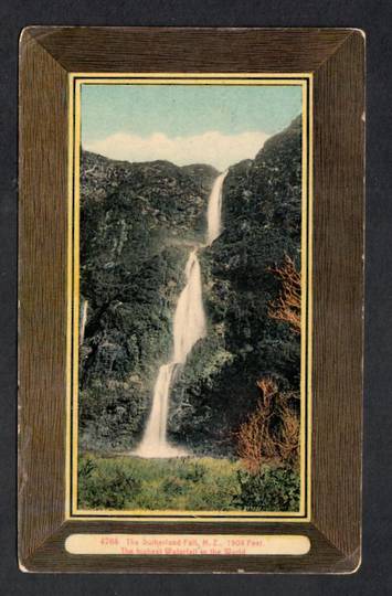 Coloured Postcard of Sutherland Falls. - 49822 - Postcard
