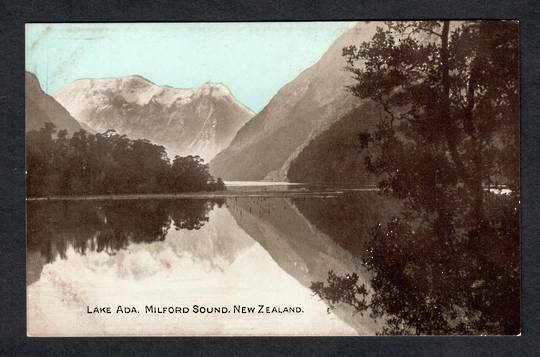 Early Undivided Postcard of Lake Ada Milford Sound. Tinted sky. - 49829 - Postcard