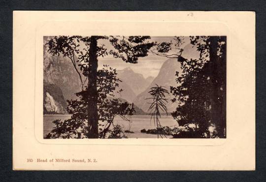 Real Photograph by Muir & Moodie of Head of Milford Sound. - 49838 - Postcard