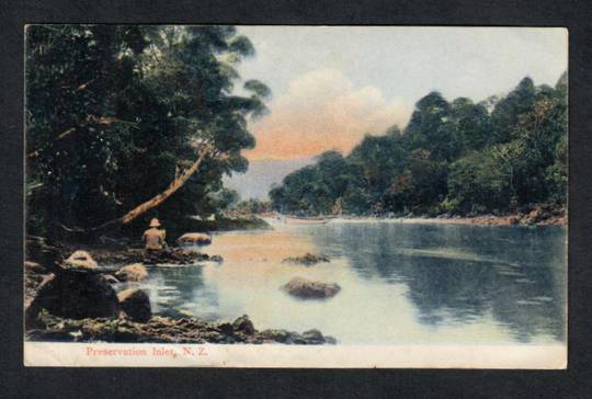Coloured Postcard of Preservation Inlet. - 49839 - Postcard
