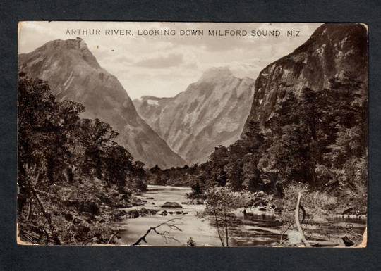 Real Photograph of Arthur River Milford Sound - 49844 - Postcard