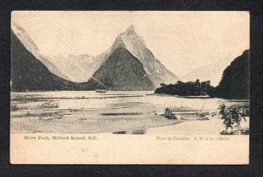 Early Undivided Postcard of Mitre Peak Milford Sound. - 49876 - Postcard