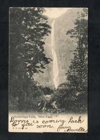 Early Undivided Postcard of Sutherland Falls. - 49893 - Postcard