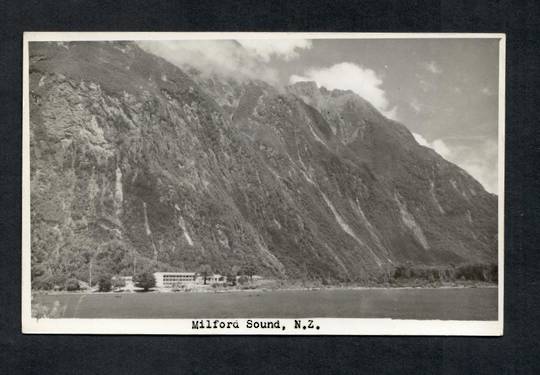 Real Photograph by N S Seaward of Milford Sound. - 49895 - Postcard