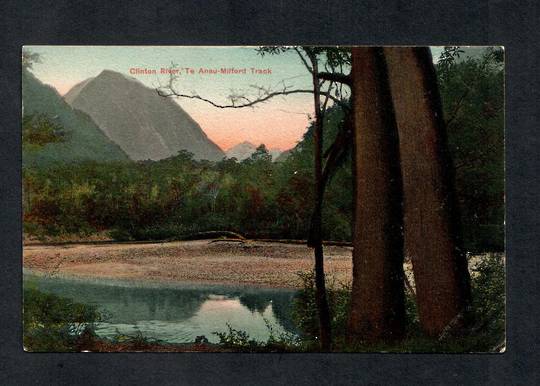 Coloured Postcard of Clinton River Te Anau Milford Track. - 49897 - Postcard