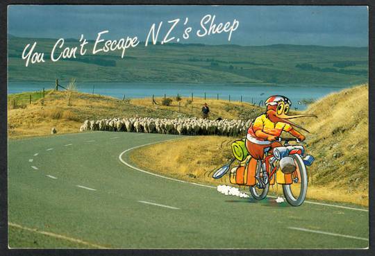 YOU Can't Escape NZ 's Sheep. Modern Coloured Postcard. - 499903 - Postcard