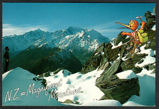 NZ MAGNIFICENT MOUNTAINS Modern Coloured Postcard. - 499904 - Postcard