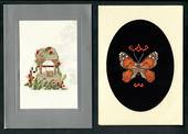 Two embroidered cards. Very nice. - 49997 - Postcard