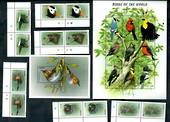 LESOTHO 1999 Birds. Set of 6 and miniature sheet and sheetlet of 6.. - 50014 - UHM