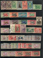 FRENCH INDIAN SETTLEMENTS 1941 ' France Libre' issues of 1941-1943. - 50017 - Mixed