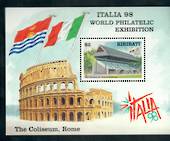 KIRIBATI 1998 Italia '98 International Stamp Exhibition. Miniature sheet. - 50033 - UHM