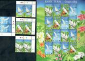 ASCENSION 1999 Fairy Tern. Sheetlet of 16 and set of 4. - 50044 - UHM