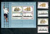PITCAIRN ISLANDS 1975 Mailboats. Set of 4 and miniature sheet. - 50056 - VFU