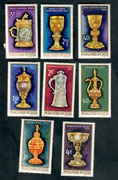 HUNGARY 1970 Treasures from Budapest Museum. Set of 8. - 50059 - UHM