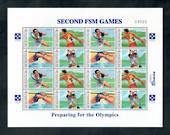 MICRONESIA 1997 Second National Games. Sheetlet of 16. - 50105 - UHM