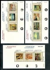 CANADA 1995 75th Anniversary of the Group of Seven. Set of 3 miniature sheets - 50134 - UHM