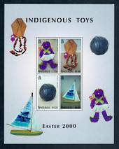 ANGUILLA 2000 Easter 2000 Indigenous Toys. Miniature sheet. - 50137 - UHM