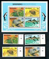 BAHAMAS 1982 Wildlife. Second series. Set of 4 and miniature sheet. - 50138 - UHM