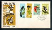 PAPUA NEW GUINEA 1973 Birds of Paradise. Set of 4 on first day cover. - 50154 - FDC