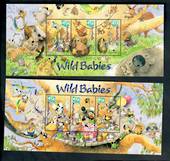 AUSTRALIA 2001 Wild Babies. Set of 6 and 2 miniature sheets. - 50159 - UHM