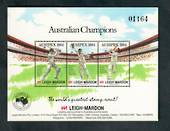 AUSTRALIA 1984 Leigh-Mardon Cinderella for Auspex '84 featuring Cricket. Miniature sheet with Stampex emblem. - 50216 - UHM