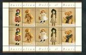 AUSTRALIA 1997 Dolls and Teddy Bears. Sheetlet of 10. - 50224 - UHM