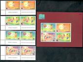 THAILAND 1999 Bangkok 2000 International Stamp Exhibition. Youth theme. Set of 4 and miniature sheet. - 50228 - UHM