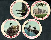 GREAT BRITAIN 4 Tourist Labels. Views of London. - 50238 - Cinderellas