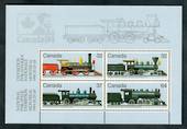 CANADA 1984 Railway Locomotives. Second series. Miniature sheet. - 50246 - UHM