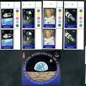 KIRIBATI 1999 1999 30th Anniversary of the First Manned landing on the Moon. Set of 4 and miniature sheet. - 50262 - UHM
