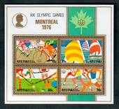 AITUTAKI 1976 Olympics. Miniature sheet. - 50323 - UHM